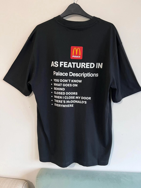 Palace x McDonald’s black t-shirt