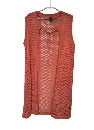 Adia Fashion Vest Maat XL Oranje Open Gebreid Lang, marca: Adia, estado: Muito bom, tamanho: XL / 42 / 14, €15.00, €16.45 inclui Proteção do Comprador Pro