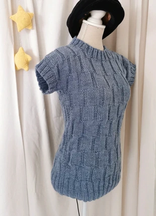 Pull tunique femme bleu, brand: Fait Main, condition: New with tags, size: One size, €20.00, €21.70 includes Buyer Protection