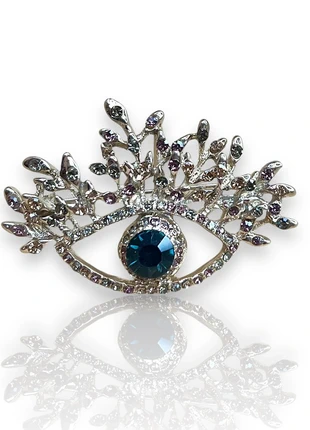 Broche oeil à strass multicolores, condizioni: Ottime, €12.00, €13.30 include la Protezione acquisti Pro