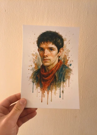 Merlin Watercolor Style Digital Print (A5) - Merlin, brand: Merlin, condition: New without tags, £3.50, £4.38 includes Buyer Protection