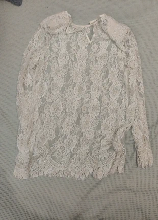 Maglia vintage in pizzo avorio con perline – elegante e romantica, zustand: Sehr gut, größe: M / 38 / 10, 20,00 €, 21,70 € inklusive Vinted-Käuferschutz