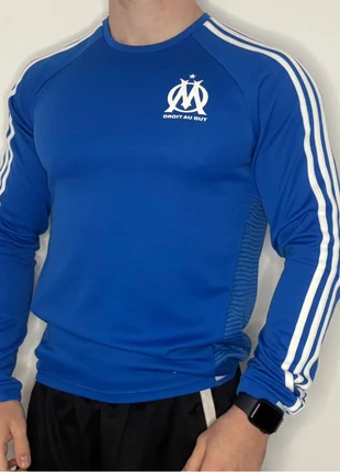 Haut d'entraînement football Olympique de Marseille Adidas bleu saison 2015/2016 - Taille S, marca: adidas, estado: Muito bom, tamanho: S, €14.00, €15.40 inclui Proteção do Comprador Pro
