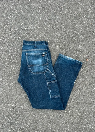 Pantalon dickies single knee workwear baggy bleu brut vintage - Taille 34x32, brand: Dickies, condition: Very good, size: W34, €25.00, €26.95 includes Buyer Protection Pro