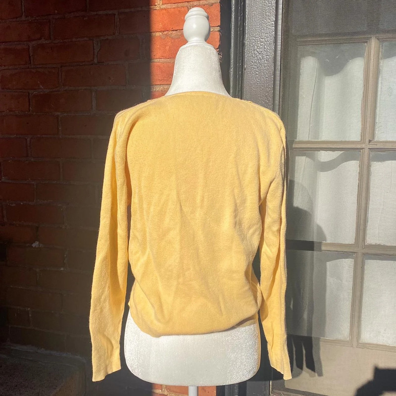 Pastel yellow cardigan 2