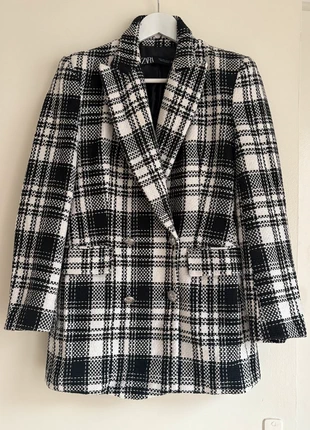 Blazer à carreaux, marque: Zara, état: Très bon état, taille: S / 36 / 8, 16,00 €, 17,50 € Protection acheteurs incluse