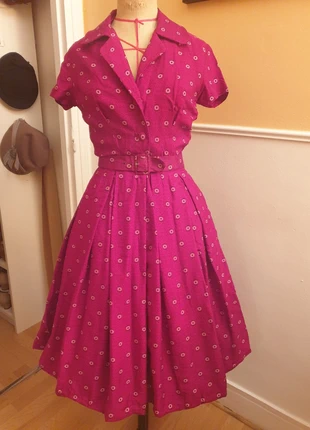 Robe vintage 1950 authentique, marke: true vintage, zustand: Sehr gut, größe: XS / 34 / 6, 80,00 €, 84,70 € inklusive Vinted-Käuferschutz