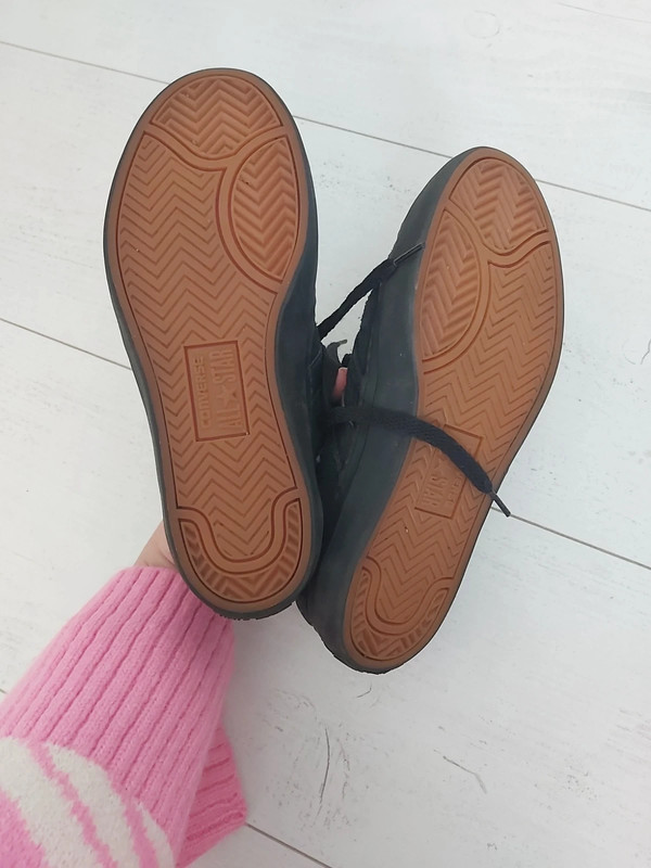 Boys black suede converse shoe size UK 13 Vinted