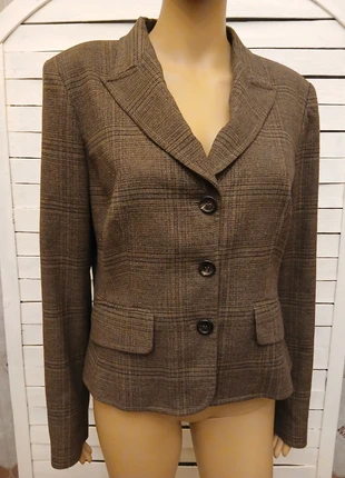 Blazer Elegante LAltraModa Quadri Marroni e Dettaglio Fiocco sul Retro - Tg 40, marque: Laltramoda, état: Très bon état, taille: XXL / 44 / 16, 10,00 €, 11,20 € Protection acheteurs incluse