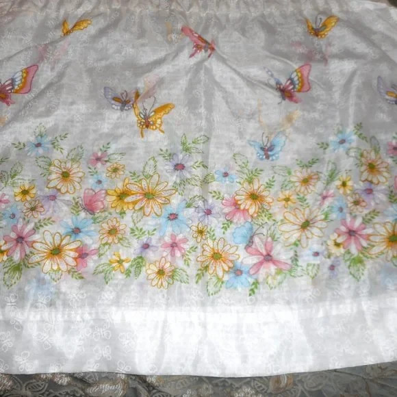 Butterfly Spring Floral Curtains 1