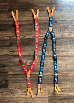 Hosenträger „Edelweiß“ Leder Trachten Wandern Y-Form, brand: Sonstiges, condizioni: Nuovo senza cartellino, €5.00, €5.95 include la Protezione acquisti