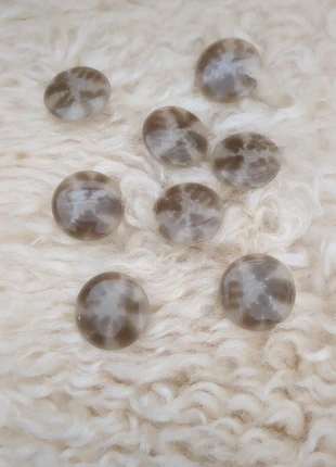 Lot de 8 boutons a pieds en parfait état marron beige, marca: Vintage, estado: Muito bom, €3.20, €4.06 inclui Proteção do Comprador