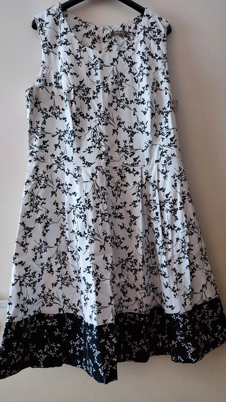Biało- czarna sukienka Orsay - Vinted