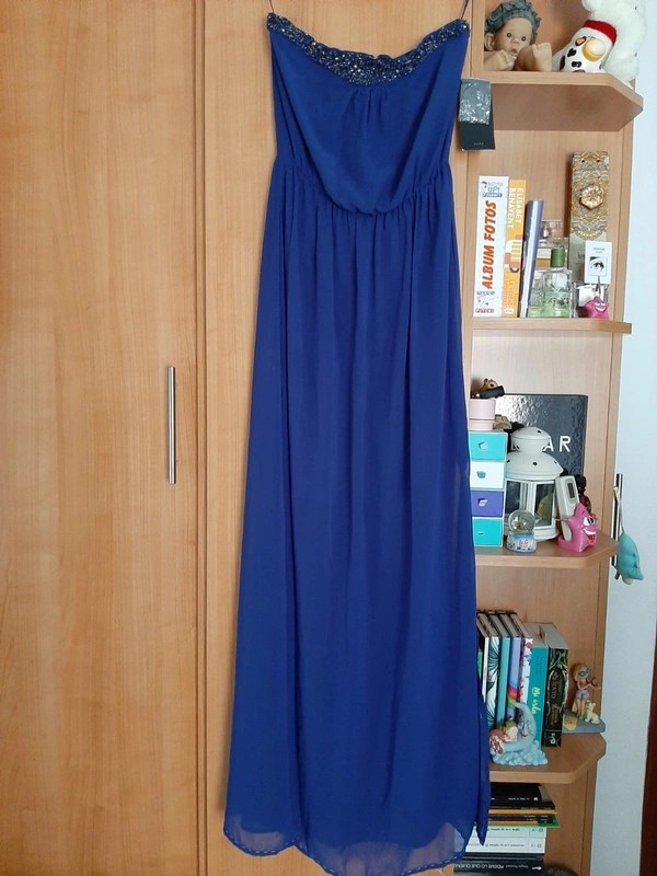 Vestido azul eléctrico Zara - Vinted