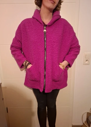 Veste bouclette magenta, marque: Made In Italy, état: Très bon état, taille: XXXL / 46 / 18, 15,00 €, 16,45 € Protection acheteurs incluse