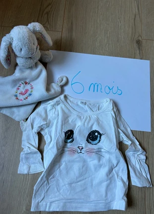 T shirt, brand: Gémo, condition: Very good, size: 6-9 months / 68 cm, €1.00, €1.75 includes Buyer Protection