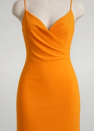 ZARA Draped Orange Mini Dress 🧡 Size M Summer Cocktail Ruched bg5, brand: Zara, condition: Very good, size: M / UK 12-14, £6.50, £7.53 includes Buyer Protection
