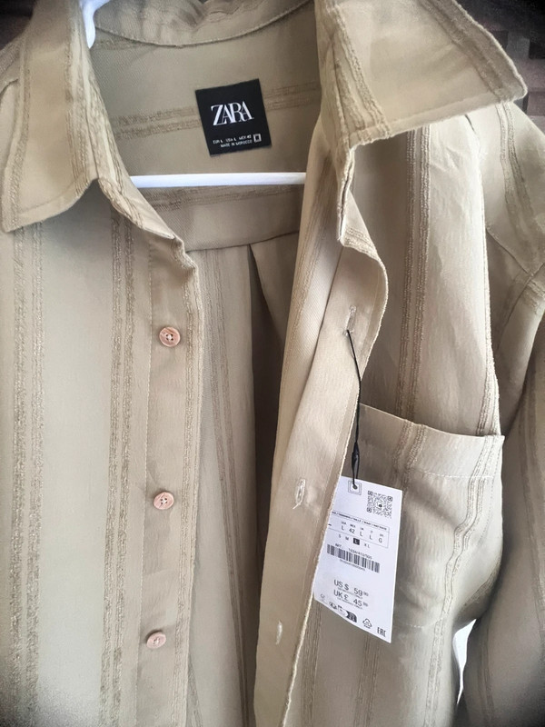 Zara Khaki Shirt 3