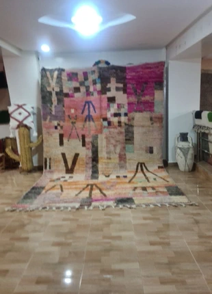 Unique Handmade Moroccan Rug 300x200 cm - Abstract Patterns & Rich Colors!, marque: Fait Main, état: Neuf sans étiquette, 490,00 €, 515,20 € Protection acheteurs incluse