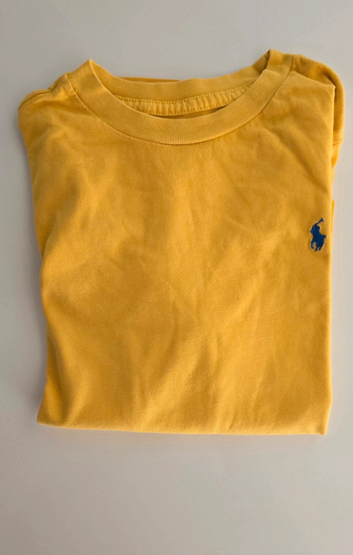 Maglietta Bambino Polo Ralph Lauren Gialla Manica Lunga Taglia 6 (120 cm) 1