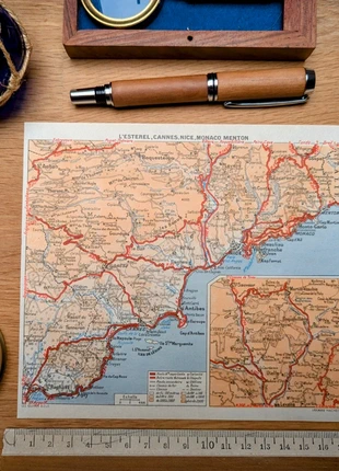 Imprimée en 1953, de Saint-Raphaël à Menton. Original Vintage Authentique., brand: LesOubliées, condition: Very good, €10.90, €12.15 includes Buyer Protection Pro