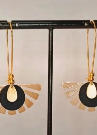 Boucles d'oreilles doré et noir, marca: Dorè, estado: Muito bom, €8.00, €9.10 inclui Proteção do Comprador Pro