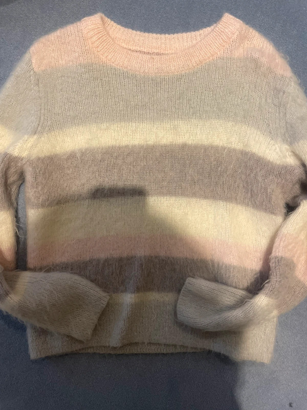 Jack wills mohair pink stripe jumper | Vinted