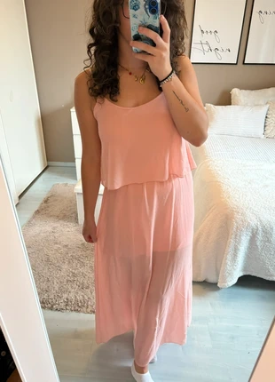 Robe de soirée rose femme M / robe cocktail saumon / robe avec voile chic M / tenue nouvel an, état: Très bon état, taille: M / 38 / 10, 15,00 €, 16,45 € Protection acheteurs incluse