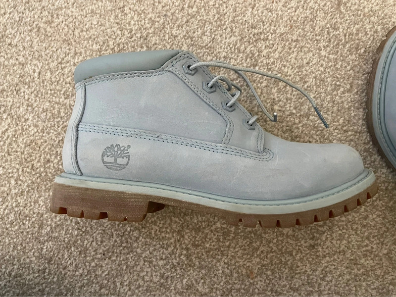 Grey blue deals timberland boots