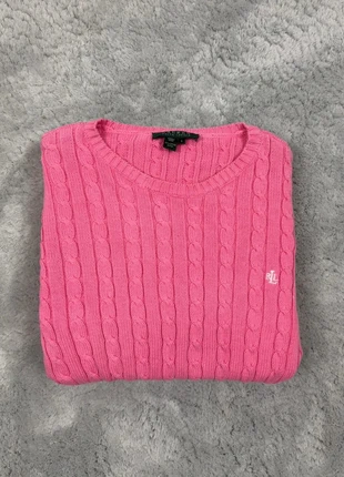 Pull sweat torsadé Ralph Lauren femme couleur rose taille L logo brodé, marca: Lauren Ralph Lauren, estado: Muy bueno, tamaño: L / 40 / 12, 26,00 €, 28,00 € Protección al comprador incluida
