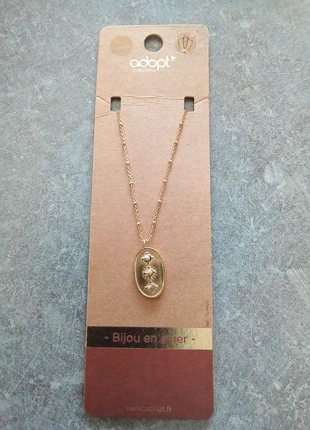 Bijou collier en acier avec pierres naturelles, marke: adopt’, zustand: Neu, mit Etikett, 12,00 €, 13,30 € inklusive Vinted-Käuferschutz