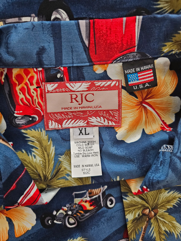 Vintage Styled by RJC Hawaiian 80s T Shirt made in Hawaii 