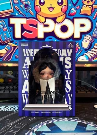 Skullpanda – Wednesday Edition Limitée 💀, brand: POPMART, condition: Very good, size: 3 years / 98 cm, €45.00, €47.95 includes Buyer Protection Pro