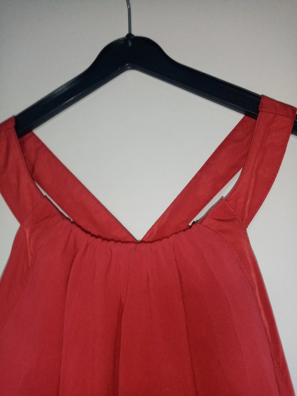 Robe rouge etam été dos croisé 2