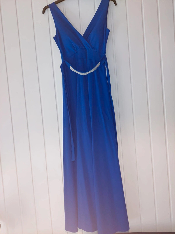 Vestido de gala azul, M 1