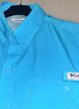 Camisa/Camiseta Polo Columbia Azul con botones, marca: Columbia, estado: Nuevo sin etiquetas, tamaño: L, 20,00 €, 21,70 € Protección al comprador incluida