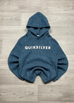 Pull à capuche surfwear Quiksilver bleu chiné taille S, brand: Quiksilver, condition: Very good, size: S, €25.00, €26.95 includes Buyer Protection Pro