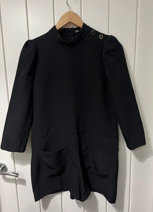 ZARA Black Short Romper / Jumpsuit – High Neck & Pockets – Size S, brand: Zara, condition: Very good, size: S / UK 8-10, £12.00, £13.30 includes Buyer Protection