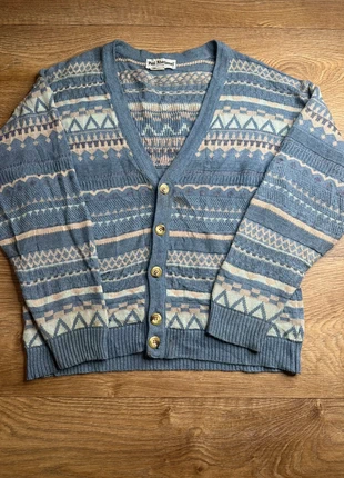 Pull en laine Cardigan Coggi style - Taille 2 / S - Vintage année 90 - Pull papy motif, brand: Vintage Dressing, condizioni: Ottime, taglia: S, €15.00, €16.45 include la Protezione acquisti