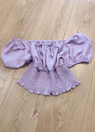 Top épaules bouffantes violet, brand: Je ne sais plus, condition: Very good, size: S / 36 / 8, €5.00, €5.95 includes Buyer Protection