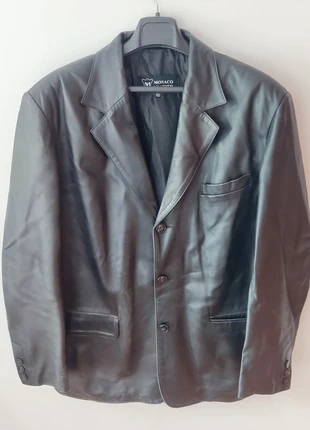 Casaco cabedal Monaco Leather vintage, marca: Monaco leather, estado: Bom, tamanho: L, €35.00, €37.45 inclui Proteção do Comprador
