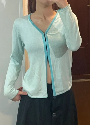 turquoise cardigan, marke: Vintage Dressing, zustand: Gut, größe: S / 36 / 8, 5,00 €, 5,95 € inklusive Vinted-Käuferschutz