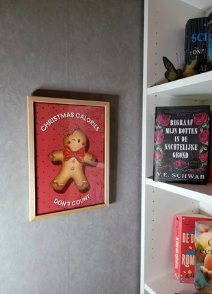 Handdrawn christmas poster - christmas calories, merk: Handgemaakt, staat: Nieuw met prijskaartje, € 8,95, € 10,10 inclusief Kopersbescherming