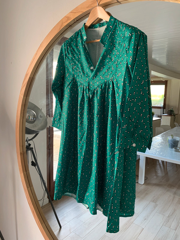 Robe discount verte soie