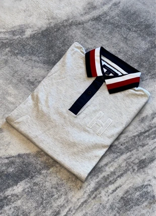Polo Tommy Hilfiger homme M blanc col tricolore logo H brodé premium, marque: Tommy Hilfiger, état: Très bon état, taille: M, 54,99 €, 58,44 € Protection acheteurs (Pro) incluse