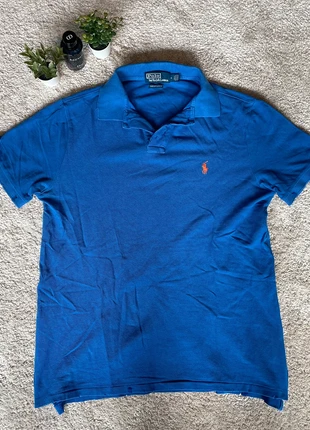 Ralph Lauren Polo | Donkerblauw met Oranje Logo | M, marque: Ralph Lauren, état: Satisfaisant, taille: M, 12,50 €, 13,83 € Protection acheteurs incluse