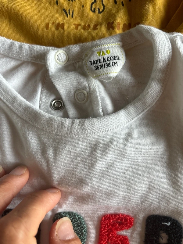 Lot de 4 tee shirt manche longue et un pull taille 36 mois - photo numéro 3