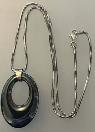 Silver and hematite necklace, brand: Silver, condition: Good, £10.99, £12.24 includes Buyer Protection Pro