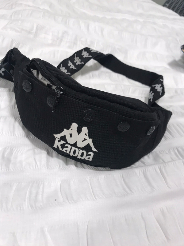 Kappa black bum bag