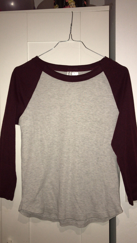 T shirt 2024 bordeaux h&m